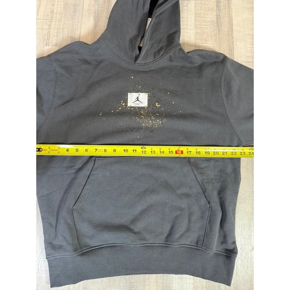 Jordan Cleveland Cavaliers NBA Hoodie Mens Medium Gray IQ0850-060 Oversized NEW